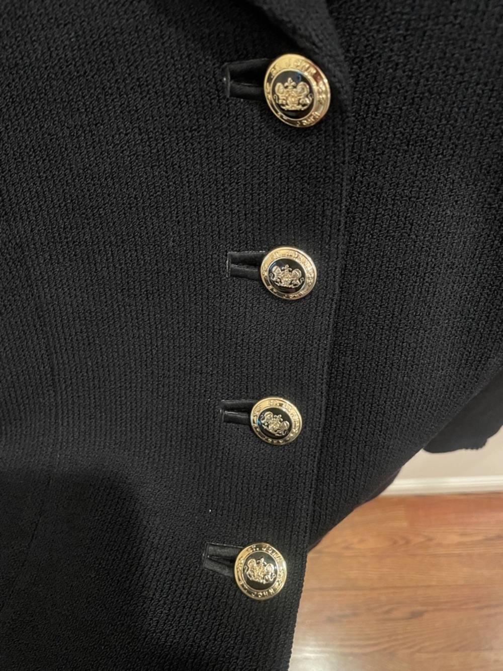 St John authentic black knit 3pc pantsuit sz 4 - Picture 3 of 10